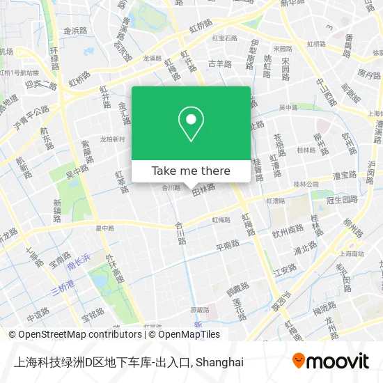 上海科技绿洲D区地下车库-出入口 map