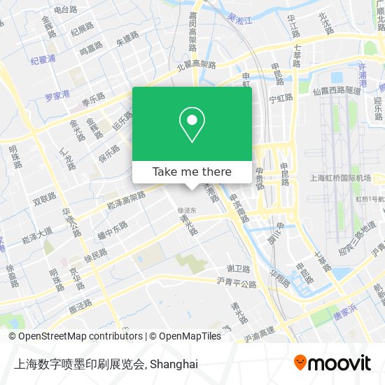 上海数字喷墨印刷展览会 map