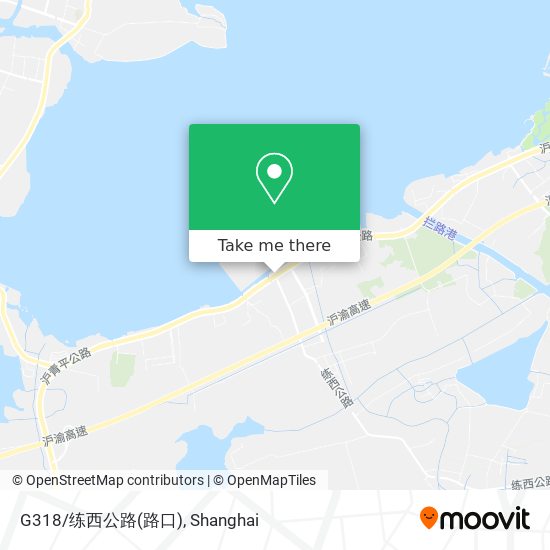 G318/练西公路(路口) map