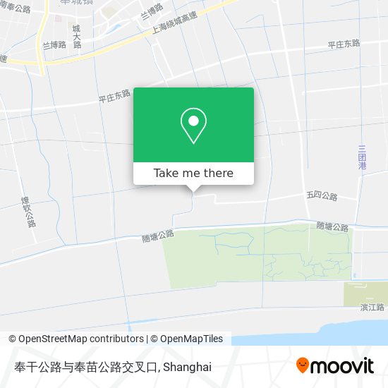 奉干公路与奉苗公路交叉口 map