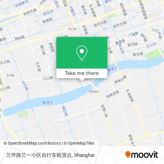 兰坪路兰一小区自行车租赁点 map