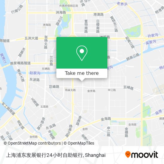 上海浦东发展银行24小时自助银行 map