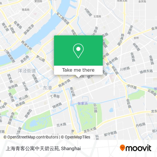 上海青客公寓中天碧云苑 map