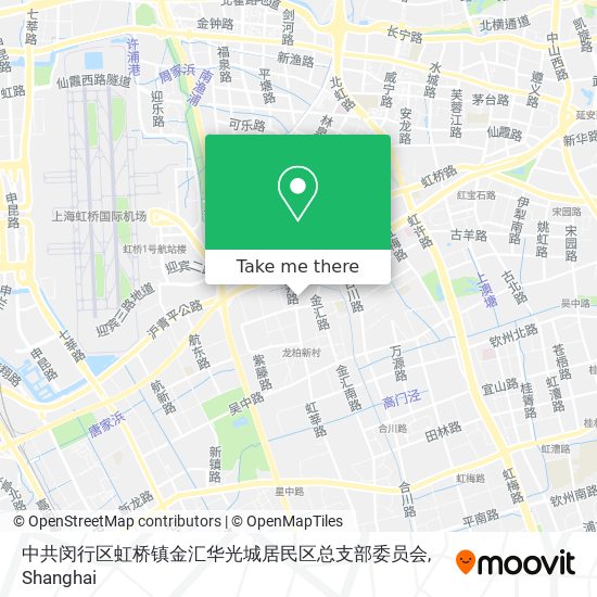 中共闵行区虹桥镇金汇华光城居民区总支部委员会 map