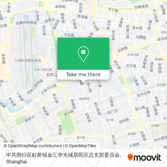 中共闵行区虹桥镇金汇华光城居民区总支部委员会 map