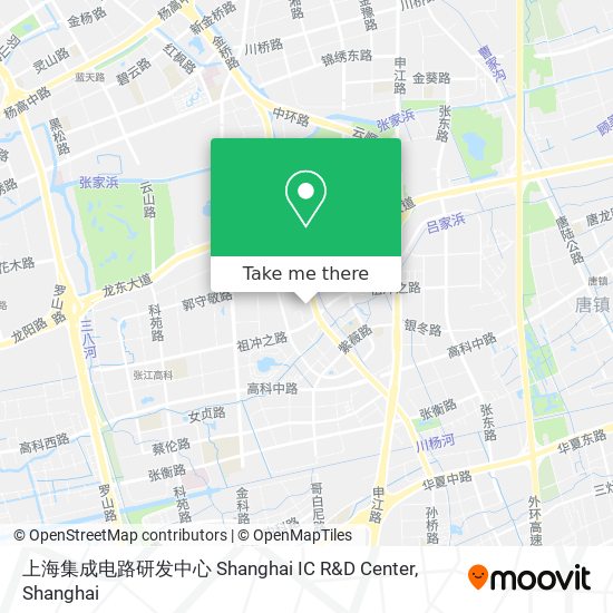 上海集成电路研发中心 Shanghai IC R&D Center map