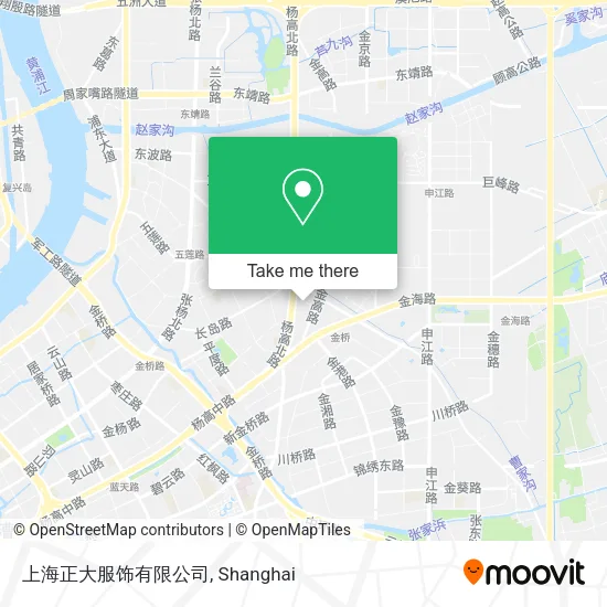 上海正大服饰有限公司 map