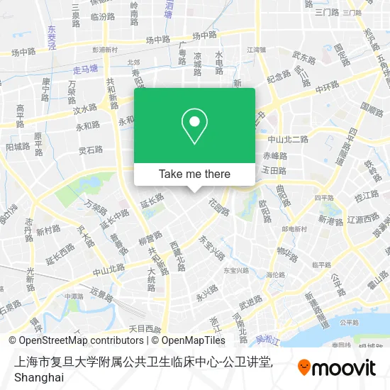 上海市复旦大学附属公共卫生临床中心-公卫讲堂 map