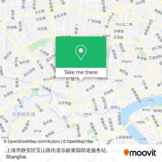 上海市静安区宝山路街道乐龄家园助老服务站 map