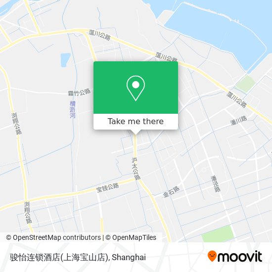 骏怡连锁酒店(上海宝山店) map