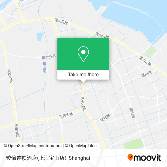 骏怡连锁酒店(上海宝山店) map