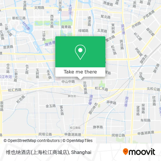维也纳酒店(上海松江商城店) map