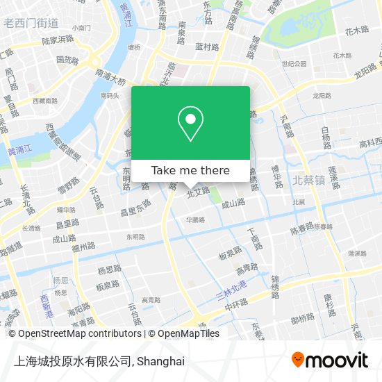 上海城投原水有限公司 map