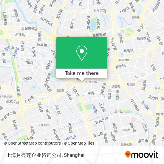 上海月亮莲企业咨询公司 map