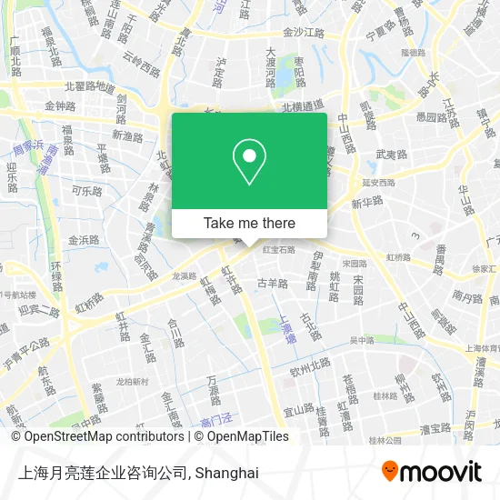 上海月亮莲企业咨询公司 map