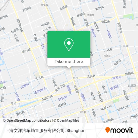 上海文洋汽车销售服务有限公司 map