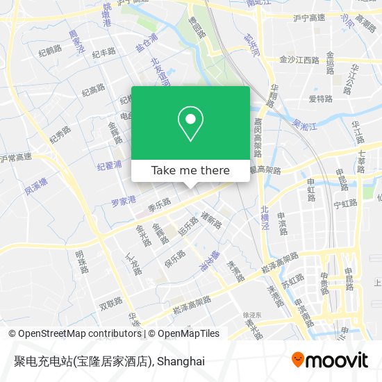 聚电充电站(宝隆居家酒店) map