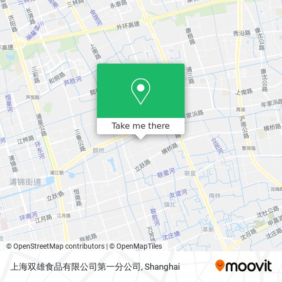 上海双雄食品有限公司第一分公司 map