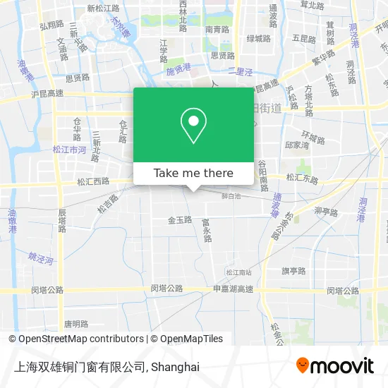 上海双雄铜门窗有限公司 map