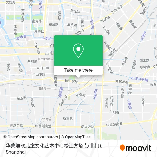 华蒙加欧儿童文化艺术中心松江方塔点(北门) map