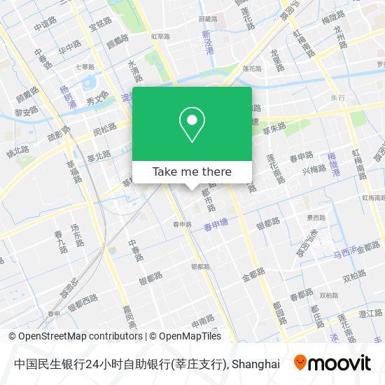 中国民生银行24小时自助银行(莘庄支行) map