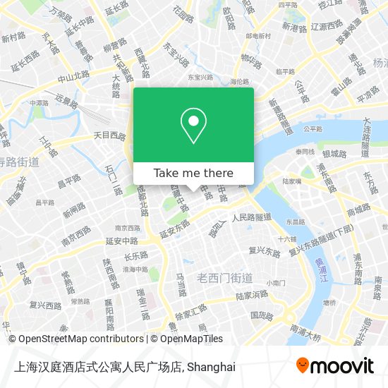 上海汉庭酒店式公寓人民广场店 map