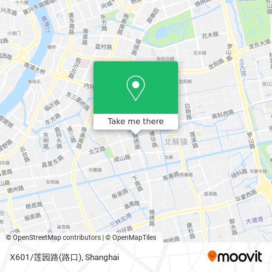 X601/莲园路(路口) map