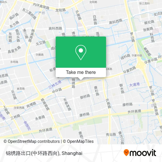 锦绣路出口(中环路西向) map