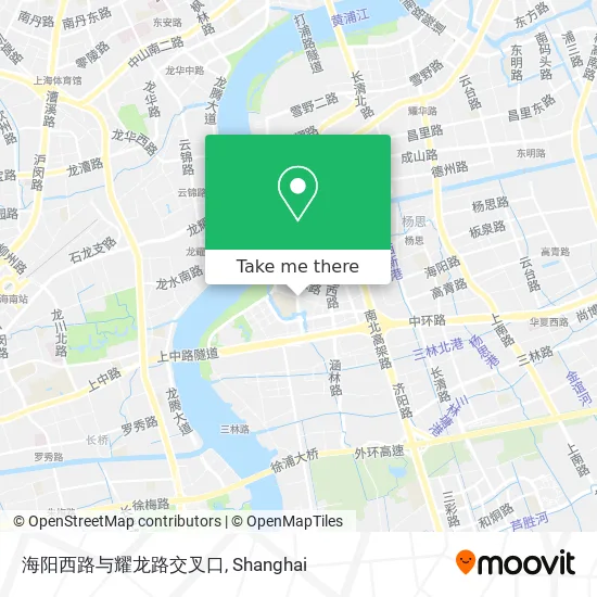 海阳西路与耀龙路交叉口 map