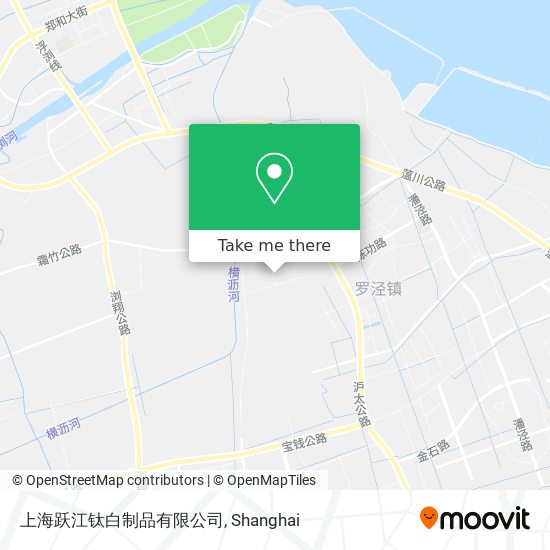 上海跃江钛白制品有限公司 map