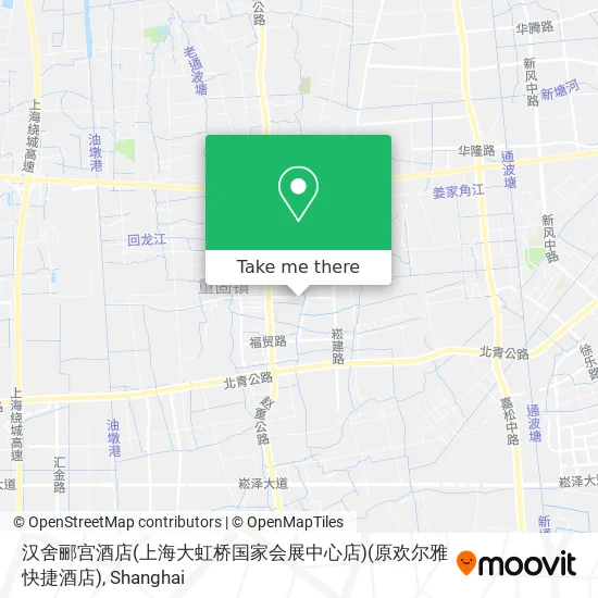 汉舍郦宫酒店(上海大虹桥国家会展中心店)(原欢尔雅快捷酒店) map
