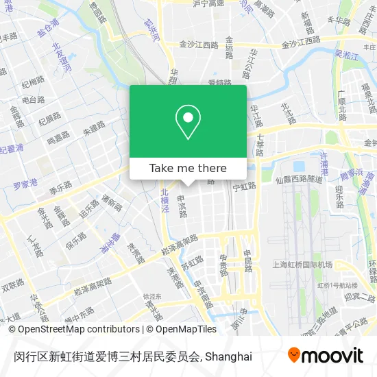 闵行区新虹街道爱博三村居民委员会 map