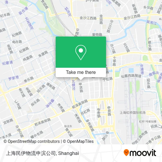 上海民伊物流申滨公司 map