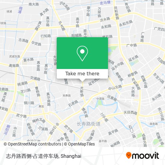 志丹路西侧-占道停车场 map