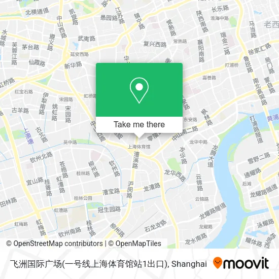 飞洲国际广场(一号线上海体育馆站1出口) map