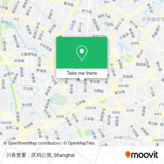 川香煲重，庆鸡公煲 map