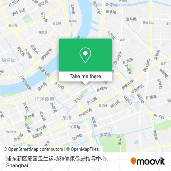 浦东新区爱国卫生运动和健康促进指导中心 map
