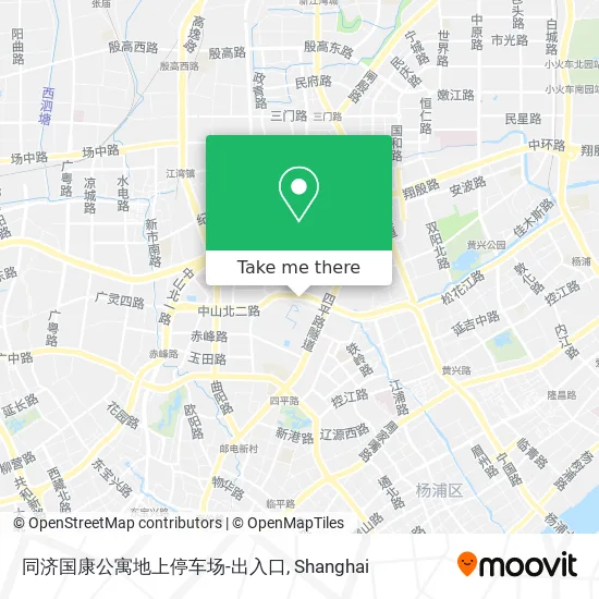 同济国康公寓地上停车场-出入口 map