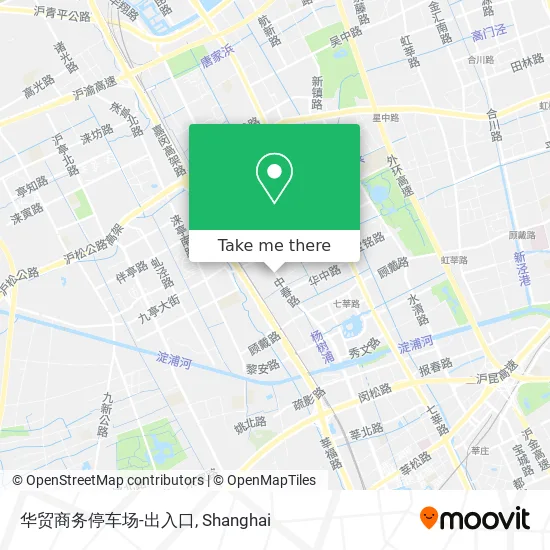 华贸商务停车场-出入口 map