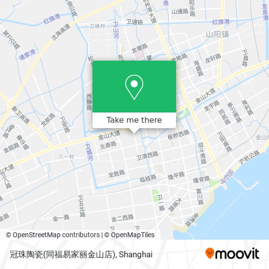 冠珠陶瓷(同福易家丽金山店) map