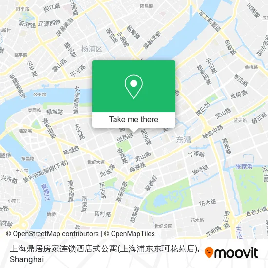 上海鼎居房家连锁酒店式公寓(上海浦东东珂花苑店) map