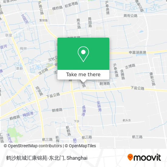 鹤沙航城汇康锦苑-东北门 map
