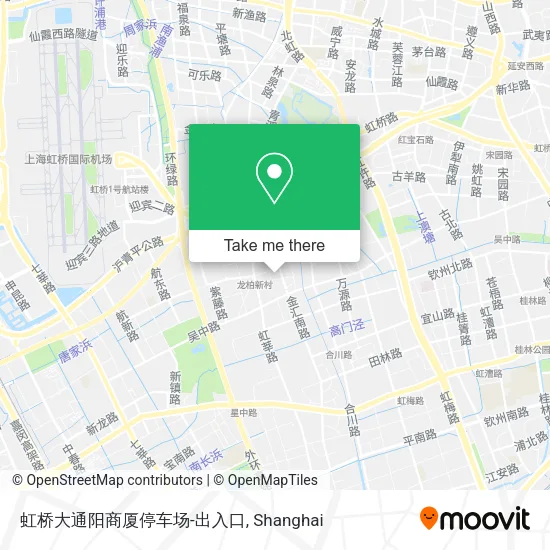 虹桥大通阳商厦停车场-出入口 map