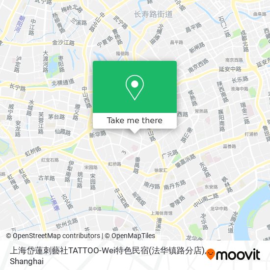 上海岱蓮刺藝社TATTOO-Wei特色民宿(法华镇路分店) map
