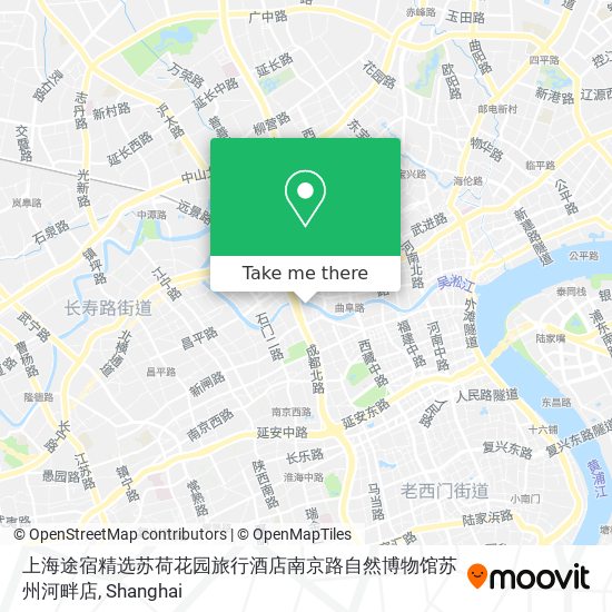 上海途宿精选苏荷花园旅行酒店南京路自然博物馆苏州河畔店 map