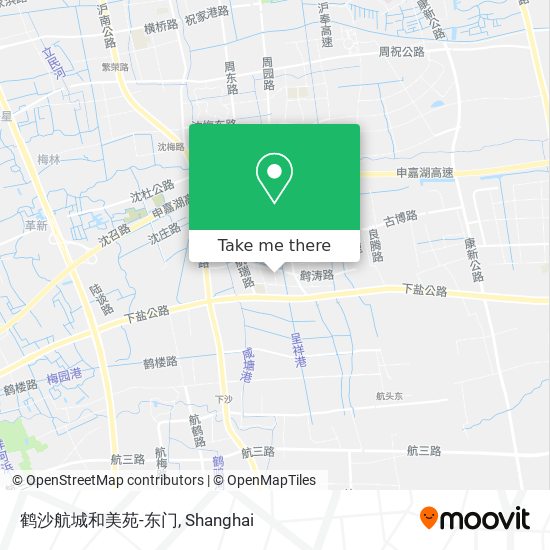 鹤沙航城和美苑-东门 map