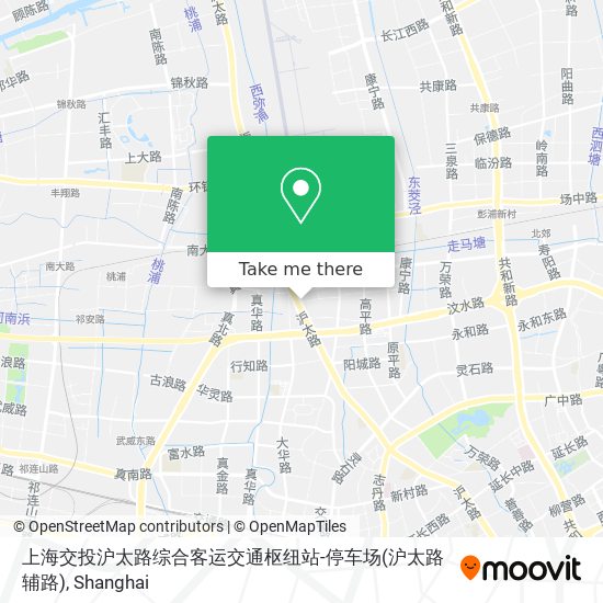 上海交投沪太路综合客运交通枢纽站-停车场(沪太路辅路) map