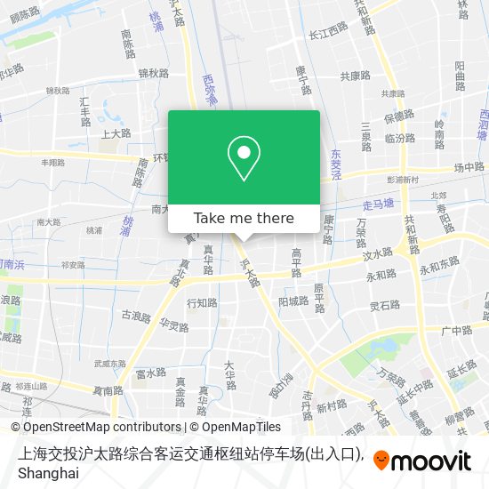 上海交投沪太路综合客运交通枢纽站停车场(出入口) map