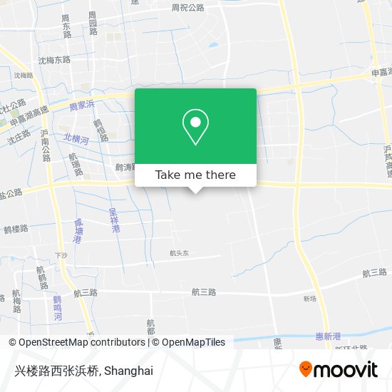 兴楼路西张浜桥 map