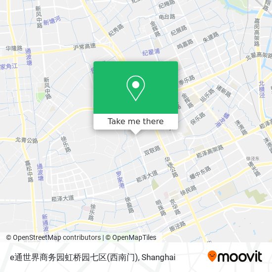 e通世界商务园虹桥园七区(西南门) map